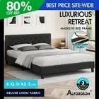 ALFORDSON Bed Frame Queen Double King Single Wooden Base Platform Fabric