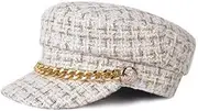[Generic] Tweed Chain Breton Cap