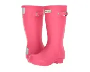 Hunter Boots Original Kids Bright Pink J-T6000RMA Tall Rain Boot