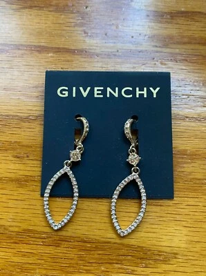 givenchy earrings dangle faux diamond pierced back elegant sparkly wedding