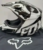 Fox Youth V1 Race Black Helmet YS