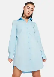 Balanced Vanity Button Down Shirt Dress