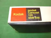 VINTAGE KODAK POCKET CAROUSEL 120 SLIDE TRAY IN ORIGINAL BOX WITH INFO SHEET