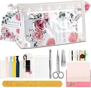 Chumia 132 Pieces Wedding Survival Kit Wedding Day Bridal Emergency Kit Bridal Party Proposal Gifts Mini Emergency Kit for Women with Makeup Bags Wedding Bride Emergency Supplies