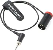 Alvin's Cables Low-Profile Audio-Cable for Sennheiser-EK-2000 XLR 3-Pin Male to Locking-3.5mm-TRS Right-angle Balanced Cable for Sound Devices 633 688 Zaxcom Zoom RED