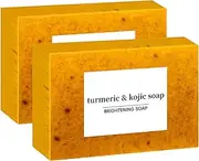 Lemon Turmeric Kojic Acid Soap, Kojic Acid and Turmeric Soap, Turmeric Kojic Acid Cleansing Soap Bar for Face and Body