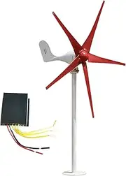 Wind Generator,Wind 500W/600W/700W/800W Wind Generator 12V/24V Wind Generator Kit 5 Blades Wind Generator with Controller for Power Supplementation,5 leave/13577 (Color : 5 Leaves, Size : 600W12V)