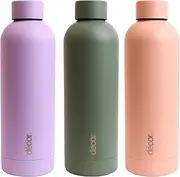 Décor Stainless Steel Double Wall Screw Top Water Bottle, 500 ml Capacity