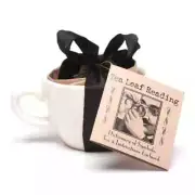 TOPS MALIBU * TEA LEAF READING KIT TEA CUP, INSTRUCTIONS & LOOSE LEAF TEA * NEW