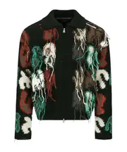 Rainbow Intarsia Sweater S,L black