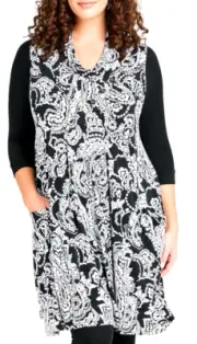 TS TAKING SHAPE plus size XXS / 12 Athena Drape Tunic midi dress/top NWT rrp$120