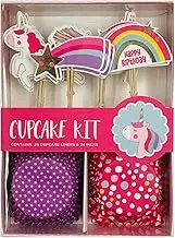 Poppy Crafts Rainbow Unicorn Cupcake Kit 48pcs*