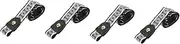 [Minkissy] 4pcs No Buckle Elastic Waist Belt for Women Men Comfortable No Buckle Design Lightweight Fashionable Pant Tightener for Jeans Outdoor Activities Print
