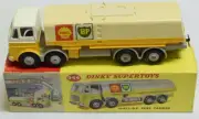 DINKY #944 SHELL BP FUEL TANKER, GREY CHASSIS & HUBS, EXC MODEL, EXC CORRECT BOX