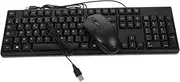 DOITOOL Modern Wired Keyboard Mouse Set Keyboard Mouse French Character Easy to Use