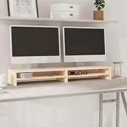 Monitor Stand 100x24x13 cm Solid Wood Pine Entertainment Centres