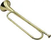 Bugle Cavalry Trumpet - Trumpet Style | Portable Musical Instrument | Cavalry Bugle Instruments | Brass Horn with Mouthpiece for School, and Performance Training