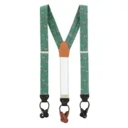 New Trafalgar Men's The Golf Dream Silk Button End Suspenders
