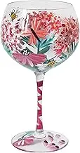 Lesser & Pavey Wild Garden Gin Glass Lynsey Johnstone for Cold & Hot Drinks | Stylish Gin Drinking Glasses for Water & Cold Drinks | Lovely Gin Glasses Tableware Gifts for Women & Men