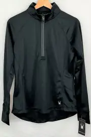 NWT Spyder Ladies' Small Freestyle Half Zip Pullover Black S16798 New With Tags!