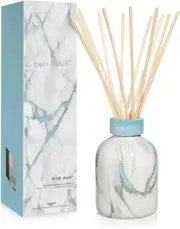 Capri Blue Reed Diffuser Set - Modern Marble Oil Diffuser, Sticks & Sky