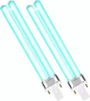 UV Lamp 9W Light H-Shape 2 Pack LED Tube G23/2G7 2 Pin Base UV Sterilizer Purifi