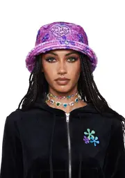 [Dolls Kill x SpongeBob] Kuddly Krab Fuzzy Bucket Hat