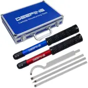 Carbide Tipped Wood Lathe Turning Tools Set, Lathe Rougher Finisher Swan Neck...