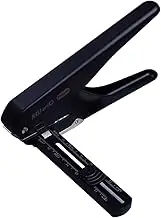 1/4'' Hole Punch Single Hole Puncher with Standard Ruler Handheld Metal 20 Sheet ty 6mm Aperture Paper Punch Adjust Hole Spacing A4 Notebook Scrapbook Diary Planner for Home Office