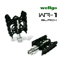 在飛比找momo購物網優惠-【WELLGO WR-1】蜘蛛專業培林腳踏(黑)