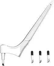 Daseeme Craft Cutting Tools Stainless Steel Craft Knives with 15°/30°/45°360-degree Rotating Art Cutting Tool for Craft, Hobby, Scrapbooking, Stencil(White)