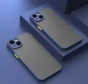 Shockproof Armor Matte Case For iphone 15 Pro Luxury Silicone Bumper Blue
