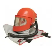 CLEMCO 600 # 24001 Air Fed Sandblasting Helmet Sand Blast Hood For Shotblasting