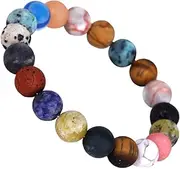 [SHERCHPRY] 1pc Natural Stone Bracelet Crystals Beads Jewelry Bracelets Bangle Bracelets Unfading Bracelet Planets Bracelet Bangles Bracelets Universe Bangle Gemstone Bracelets