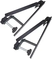 Sosoport Portable Pong Rack Standard Table Tennis Net Post Set Metal Clamp Posts Accessory for Play