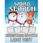 WORD SEARCH CHRISTMAS EDITION LARGE PRINT: LARGE PRINT 32 PUZZLES BOOK (CHRISTMAS EDITION)