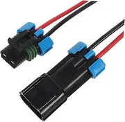 INOOMP 2pcs Automotive Connector Kit Pin Male Female Plug with Cable for Secure Electrical Connections Cars Trucks Motorcycles Applications
