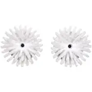 2PK Oxo Replacement Soap Dispensing Palm Brush Refill Cleaner Set Round White