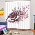 Beautiful Starry Eyes 3D Curtain Blockout Photo Printing Curtains Drape Fabric