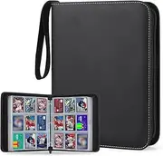 900 Pockets Card Binder, 9 Pocket Trading Card Holder, Trading Cards Albums with 50 Removable Sleeves, Card Binder Compatible with YuGiOh, MTG,Sports Cards & Other Standard Size Trading Card