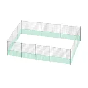 Chicken Coop Cage Pen Run Hen House Chook Fence Poultry Enclosure Mesh Net Hutch Habitat Netting Yard Farm Fencing 3000x125CM