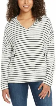 NWT Buffalo David Bitton Women's French Terry Hoodie Pockets S $55 C682