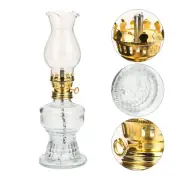 Portable Practical Oil Lantern Indoor Kerosene Lamp Oil Lamp Glass Kerosene Lamp