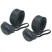 2 Pcs 67 Inch Rod Sock, Fishing Rod Sleeve Mesh Pole Flat End, Dark Gray