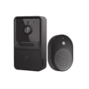 Black Smart Wireless WiFi Video Doorbell Intercom Security Camera Door Bell