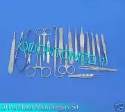 20 PC Basic Eye Minor Micro Surgery Ophthalmic Delicate Forceps Instruments Kit