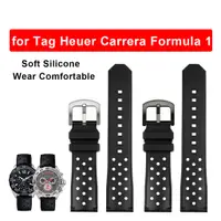 在飛比找蝦皮購物優惠-22 毫米防水矽膠錶帶,適用於 Tag Heuer Carr