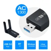 USB WiFi Bluetooth Card 1300Mbps Dual Band USB 3.0 Card Wireless Network Adapter