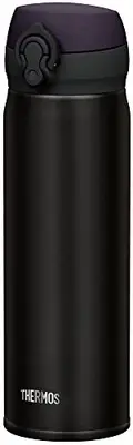Thermos water bottle vacuum [one-touch open type] 500ml All Black JNL-502 ALB