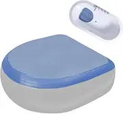 Hot Tub Booster Seat, Inflatable Spa Cushion, 18.5 x 14.57 x 5.91 inches Blow Up Bathtub Chair, Soft Comfortable Support, Durable Suction Base, for Bath Soaking Relaxation